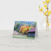 Tabaksschuur Fall Leaves Gepersonaliseerde Note Kaart (Gele Bloem)