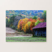 Tabaksschuur Herfst Foliage Natuur Legpuzzel (Horizontaal)