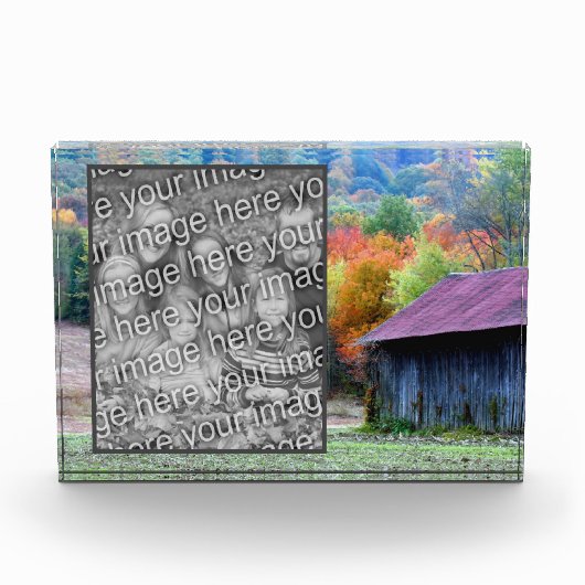 Tabaksschuur herfstgebladerte Voeg je eigen toe Fotoblokken (Voorkant)