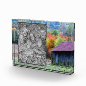 Tabaksschuur herfstgebladerte Voeg je eigen toe Fotoblokken (Rechts)