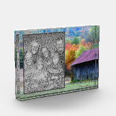 Tabaksschuur herfstgebladerte Voeg je eigen toe Fotoblokken (Links)