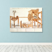 Tabakssnijmachine van de Royal Tobacco Canvas Afdruk (Insitu (Houten vloer))
