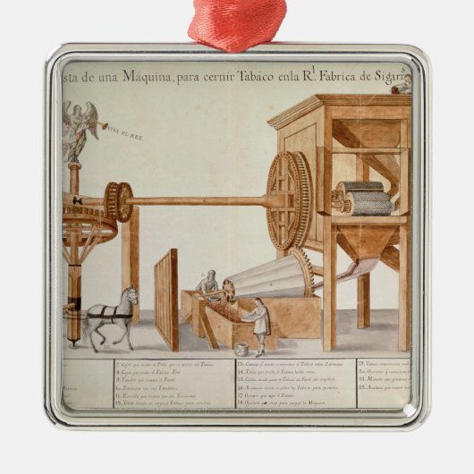 Tabakssnijmachine van de Royal Tobacco Metalen Ornament (Voorkant)