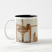 Tabakssnijmachine van de Royal Tobacco Tweekleurige Koffiemok (Links)