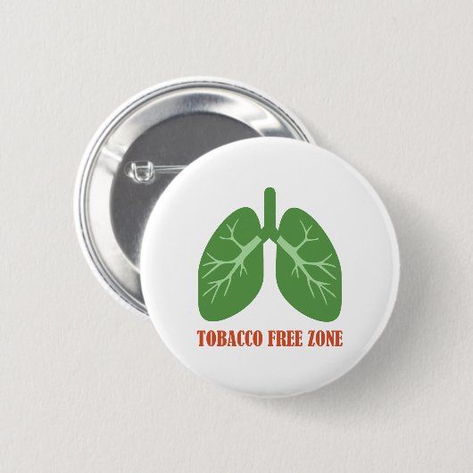 Tabaksvrije zone ronde button 5,7 cm (Voorkant /achterkant)