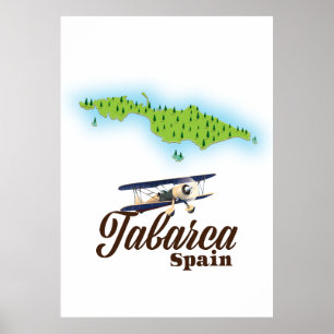 Tabarca Spanje - Mooie kaart Poster