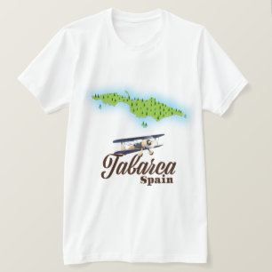 Tabarca Spanje Mooie kaart T-shirt