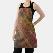 Tabarin 3 Warm Rood Groen Abstract Schort (Insitu)