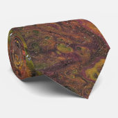 Tabarin 3 Warm Rood Groen Abstracte Das (Opgerold)