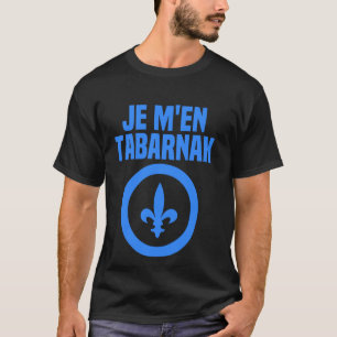 Tabarnak Frans Canadees Taal Quebec Vlag Canada T-shirt