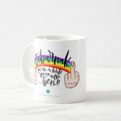 Tabarnak, we hopen dat het goed gaat. koffiemok (Voorkant links)