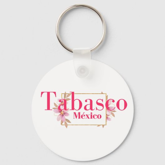 Tabasco Mexico Travel Destination Bridesmaid Sleutelhanger (Voorkant)