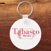 Tabasco Mexico Travel Destination Bridesmaid Sleutelhanger (Voorkant)