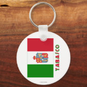 Tabasco Onofficiële vlag Sleutelhanger (Voorkant)