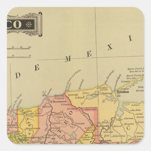 Tabasco Vierkante Sticker (Voorkant)