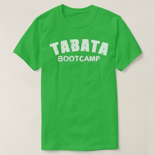 Tabata Fitness Bootcamp Interval Training 4 min Ta T-shirt (Design voorkant)