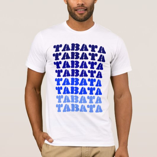 Tabata op grijs vernietigd T-shirt (Voorkant)