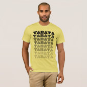Tabata op het T-shirt Lemon Bella Canvas (Voorkant volledig)