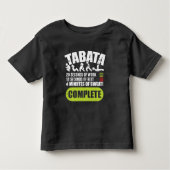 Tabata Workout Fitness Bootcamp Cardio Kinder Shirts (Voorkant)