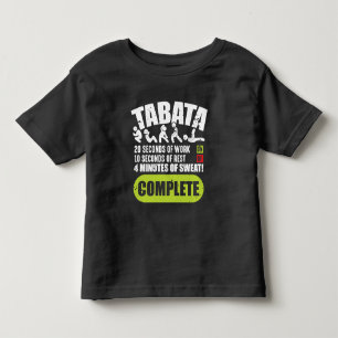 Tabata Workout Fitness Bootcamp Cardio Kinder Shirts