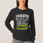 Tabata Workout Fitness Bootcamp Cardio T-shirt (Voorkant)
