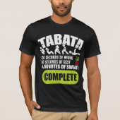 Tabata Workout Fitness Bootcamp Cardio T-shirt (Voorkant)