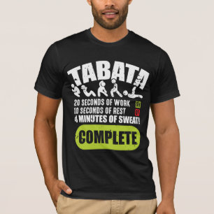 Tabata Workout Fitness Bootcamp Cardio T-shirt