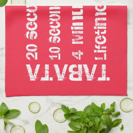 Tabata Workout Theedoek (Gevouwen)