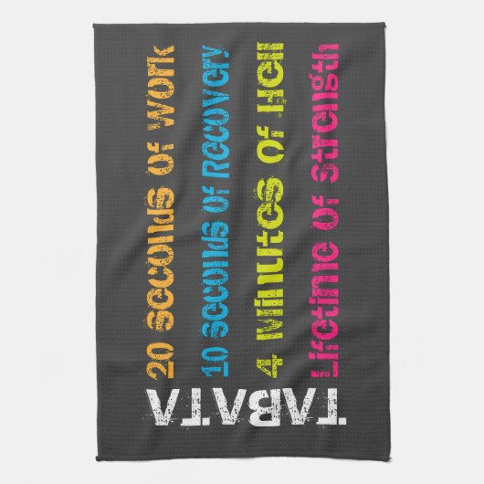 Tabata Workout Theedoek (Verticaal)