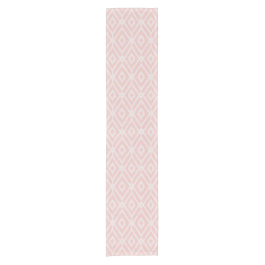 Tabatpatronen met kleurrijke rode en bruine ikat korte tafelloper (Voorkant)