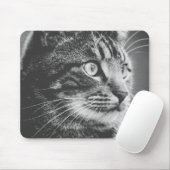 Tabatprofiel | Grote ogen | Zwart-wit Muismat (Met muis)