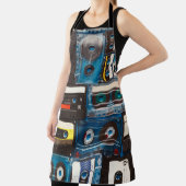 Tabbanden voor geluidscassettes met retro schort (Insitu)