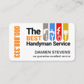 Tabblad Bouwgereedschap Thuisreparaties Visitekaartje (Voorkant)