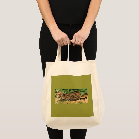 Tabblad Cat canvas Tote Bag (Voorkant (product))