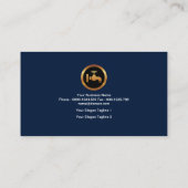 Tabblad Creative Blue Bubbles Plumber's stromende Visitekaartje (Achterkant)