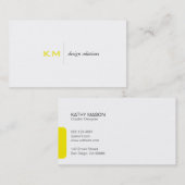 Tabblad Divider Lijn (geel) Visitekaartje (Voorkant / Achterkant)