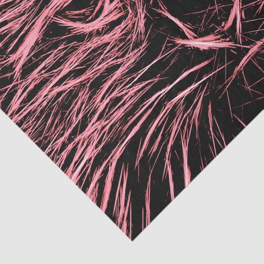 Tabblad Kat Kunstontwerp Roze zwarte lospagina Tissuepapier (Detail)