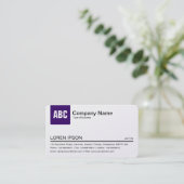 Tabblad Kleur - Diep Paars (Gold) Visitekaartje (Staand voorkant)