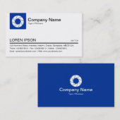 Tabblad Kleur - Navy - symbool witte opening Visitekaartje (Voorkant / Achterkant)