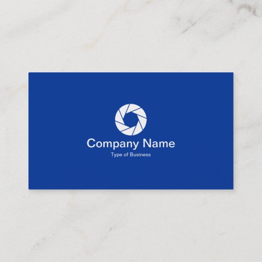 Tabblad Kleur - Navy - symbool witte opening Visitekaartje (Achterkant)