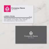 Tabblad Kleur - Neon Red Visitekaartje (Voorkant / Achterkant)