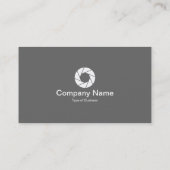 Tabblad Kleur - Oranje - symbool witte opening Visitekaartje (Achterkant)