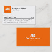 Tabblad Kleur - Oranje Visitekaartje (Voorkant / Achterkant)