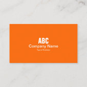 Tabblad Kleur - Oranje Visitekaartje (Achterkant)