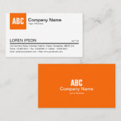 Tabblad Kleur - Oranje Visitekaartje (Voorkant / Achterkant)