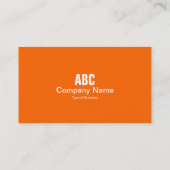 Tabblad Kleur - Oranje Visitekaartje (Achterkant)