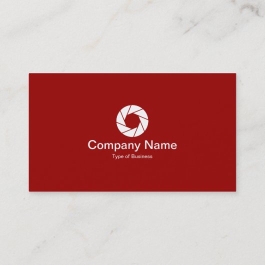 Tabblad Kleur - Roodkleurig - symbool witte openin Visitekaartje (Achterkant)