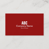 Tabblad Kleur - Ruby Red Visitekaartje (Achterkant)