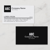 Tabblad Kleur - zwart Visitekaartje (Voorkant / Achterkant)