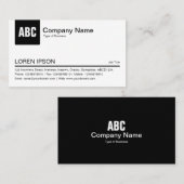 Tabblad Kleur - zwart Visitekaartje (Voorkant / Achterkant)